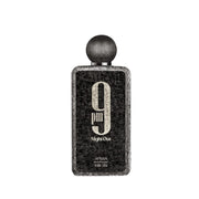 Refect Beauty Afnan 9 PM Night Out extrait de parfum in a textured black rectangular bottle with a round cap.