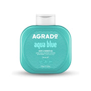 Refect Beauty Agrado Aqua Blue shower gel in a 750ml turquoise bottle with a pH-balanced, vegan formula.