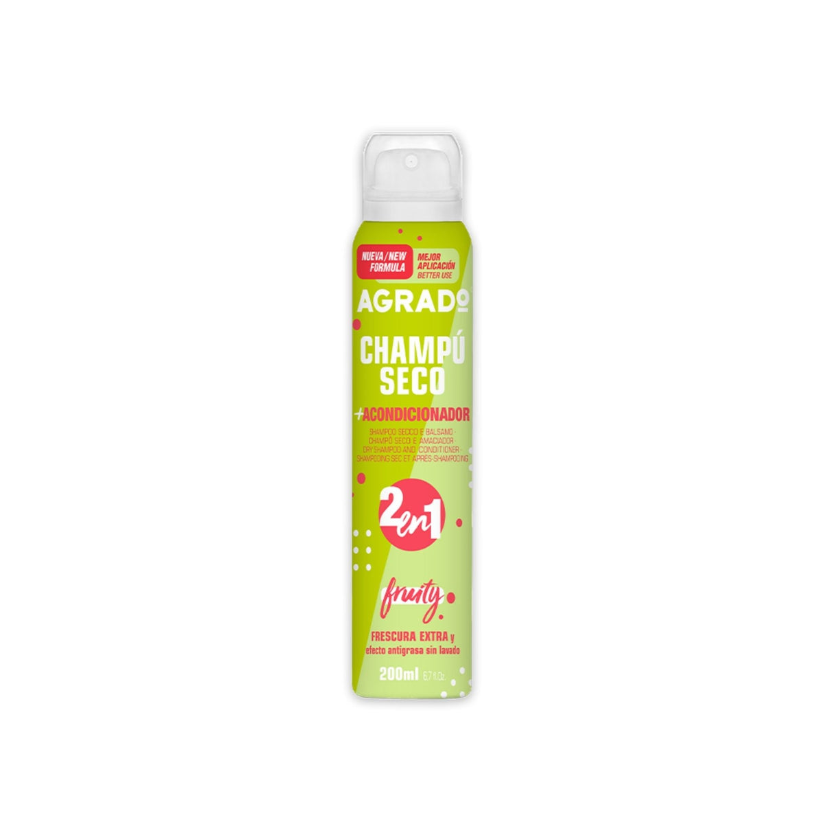 Refect Beauty Agrado 2-in-1 fruity dry shampoo and conditioner spray bottle for refreshing hair Main image