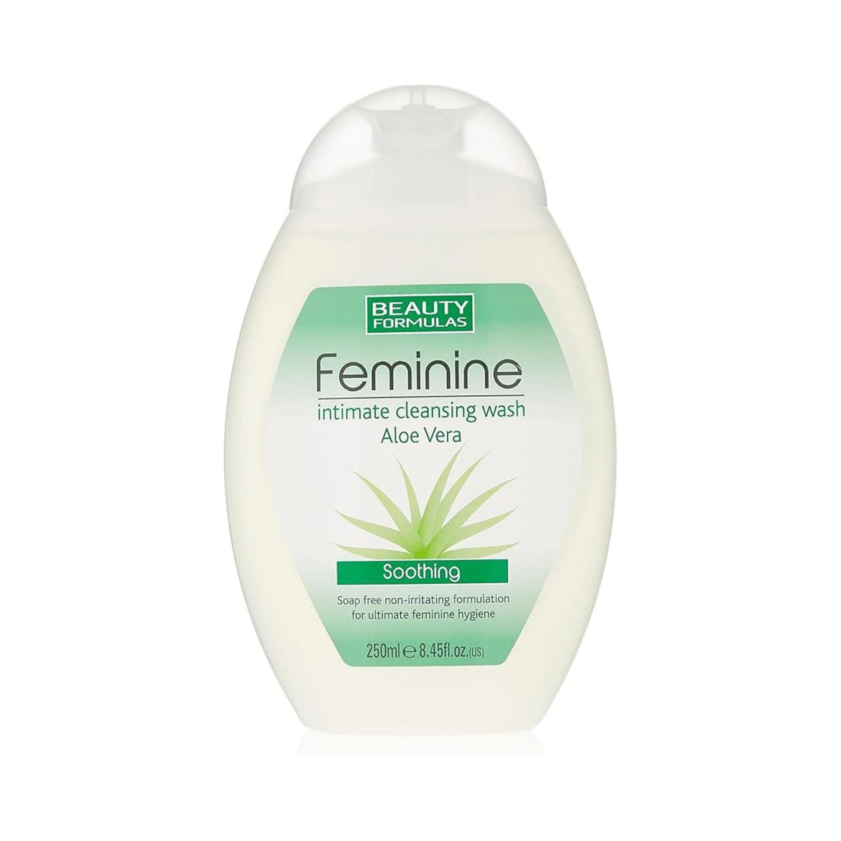 Refect Beauty Beauty Formulas Aloe Vera Feminine Wash in a 250ml bottle for gentle daily intimate hygiene care.