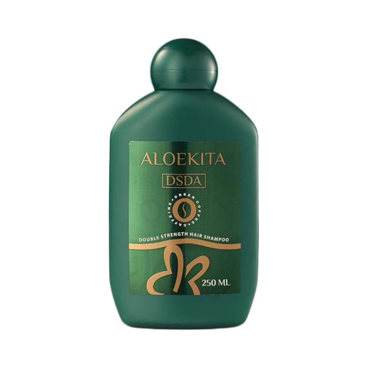 Refect Beauty Aloekita DS Shampoo Green, a 250ml double-strength caffeine and protein hair growth treatment bottle.