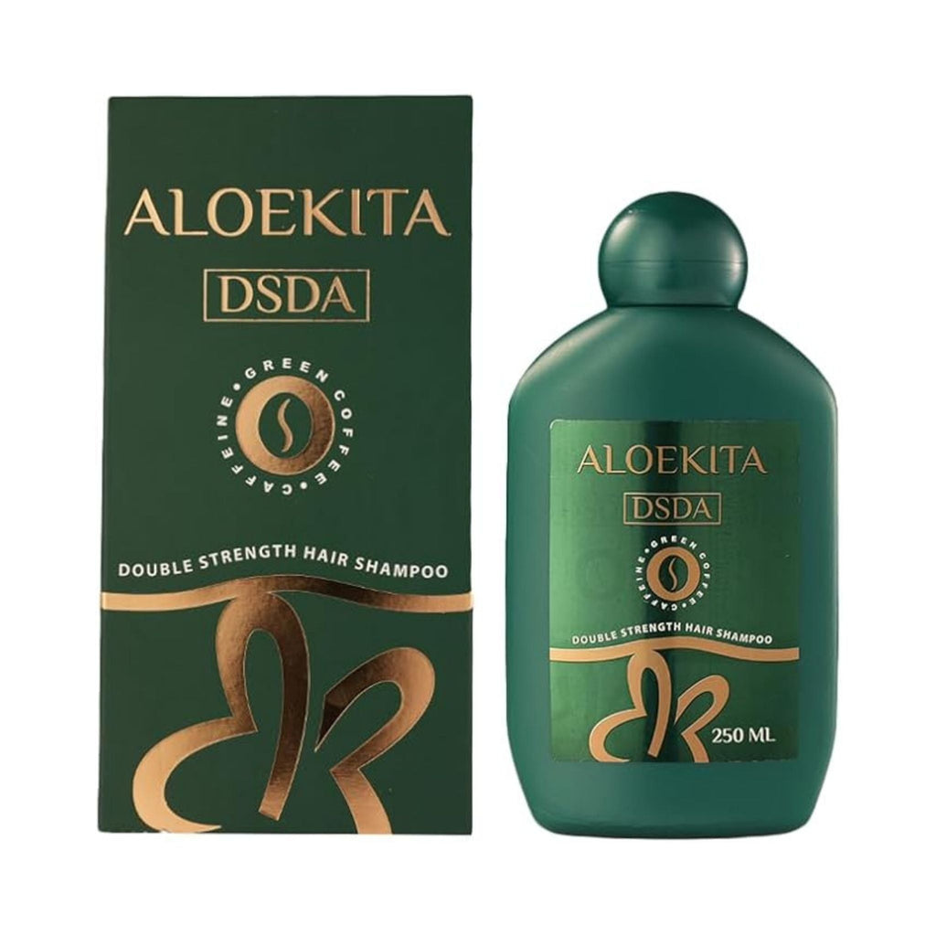 Refect Beauty Aloekita DS Green shampoo bottle and box with caffeine and green coffee extract for hair growth
