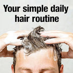 Refect Beauty Alpecin C1 Caffeine Shampoo being massaged into wet hair to stimulate roots and reduce hair loss