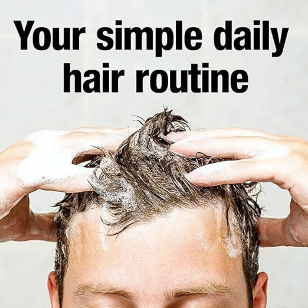 Refect Beauty Alpecin C1 Caffeine Shampoo being massaged into hair for a daily scalp stimulation routine