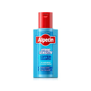 Refect Beauty Alpecin Hybrid Sensitive Caffeine Shampoo bottle for dry, itchy scalps with a red cap and blue label.