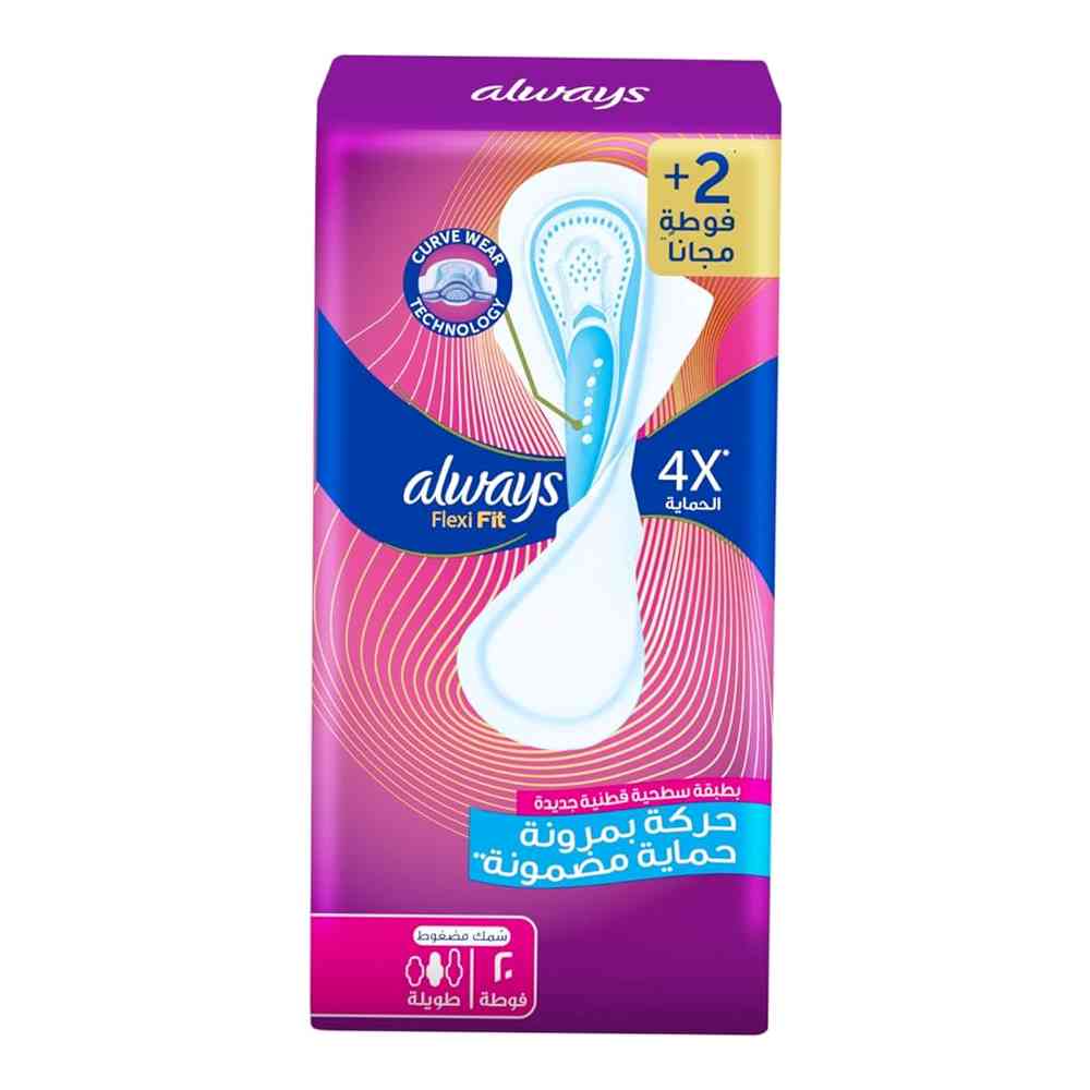 Refect Beauty Always Flexi Fit Slim Long sanitary pads with wings for secure, comfortable, and leak-proof protection.