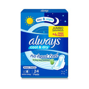 Refect Beauty Always Cool & Dry Maxi Thick Long sanitary pads pack with Aloe Vera for day and night protection.
