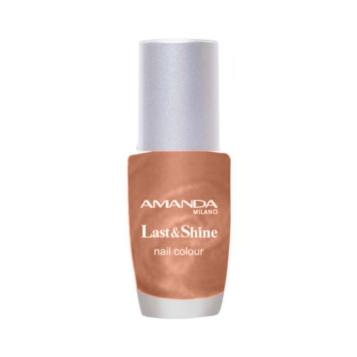 Refect Beauty Amanda Last & Shine nail polish in a shimmering copper shade with a glossy finish.