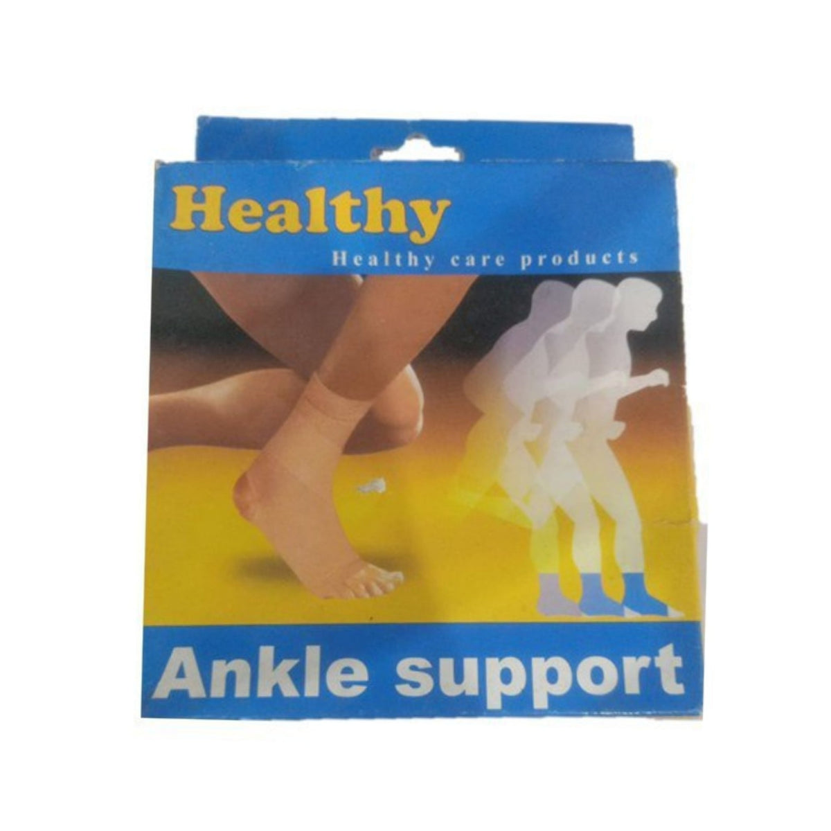 Refect Beauty Healthy Care Products beige elastic ankle support sleeve in retail packaging with active graphics