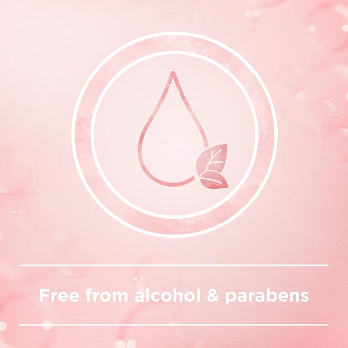 Refect Beauty Johnsons antibacterial hand soap packaging detail featuring an almond blossom and water drop icon