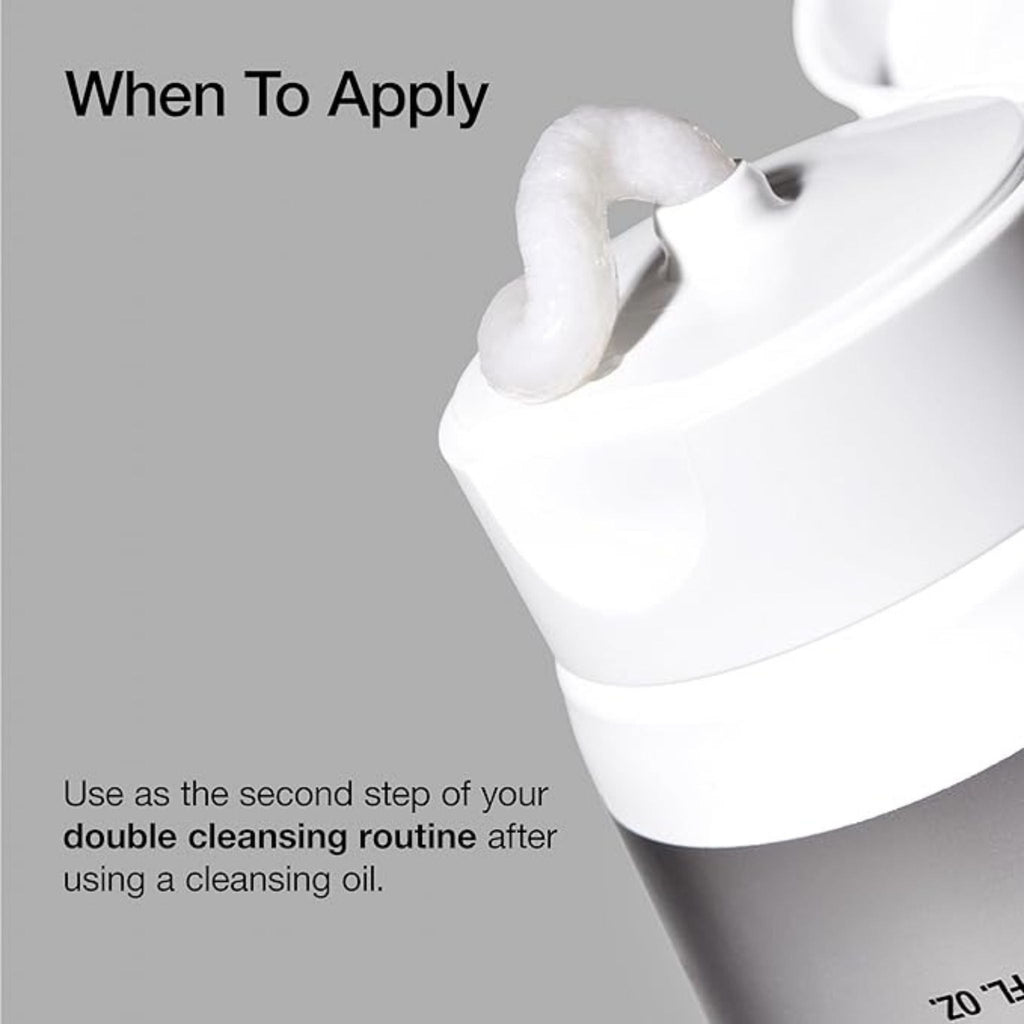 Refect Beauty Anua Hyaluronic Acid and Panthenol foaming cleanser with rich white cream texture on tube nozzle