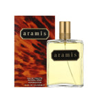 Refect Beauty Aramis Eau de Toilette bottle and box featuring a classic woody and leathery masculine fragrance.