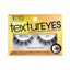 Refect Beauty Ardell TexturEyes 578 false lashes in yellow packaging with wispy crisscross synthetic fibers
