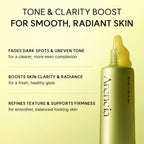 Refect Beauty Arencia Vitamin C Booster Shot serum bottle with yellow gel texture against a light green background
