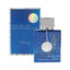 Refect Beauty Armaf Club De Nuit Iconic Blue Eau De Parfum bottle and box with metallic blue finish and silver charm