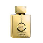 Refect Beauty Armaf Club de Nuit Milestone Eau de Parfum in a luxurious gold bottle with crystal accents
