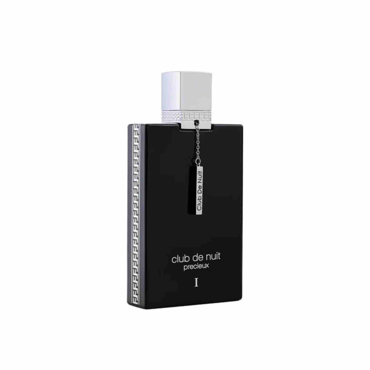 Refect Beauty Armaf Club de Nuit Precieux 1 Extrait de Parfum in a sleek black rectangular bottle with silver cap.