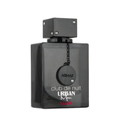 Refect Beauty Armaf Club De Nuit Urban Elixir Eau De Parfum in a sleek black glass bottle with a crystal-accented cap.