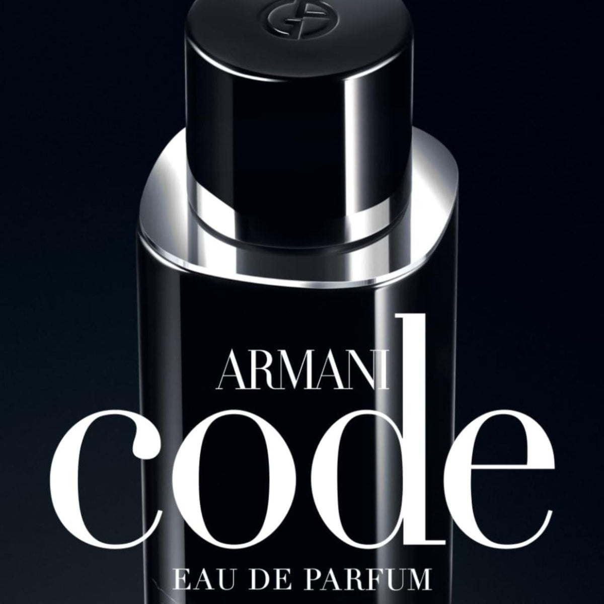 Refect Beauty Giorgio Armani Code Eau de Parfum bottle featuring a sleek black design with silver accents
