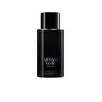 Refect Beauty Giorgio Armani Armani Code Parfum bottle in a sleek black glass design for men.