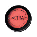 Refect Beauty Astra Blush Expert in a vibrant coral shade with a smooth matte finish in a round black compact 05