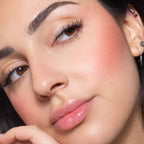 Refect Beauty Astra Blush Expert applied to a model's cheeks for a natural, velvety matte finish.