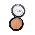 Refect Beauty Astra Bronze Skin Powder in a round compact with a geometric embossed pattern for a natural tan finish.