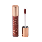 Refect Beauty Astra My Gloss Plump & Shine lip gloss in a deep brown shade with a rose gold applicator cap 06