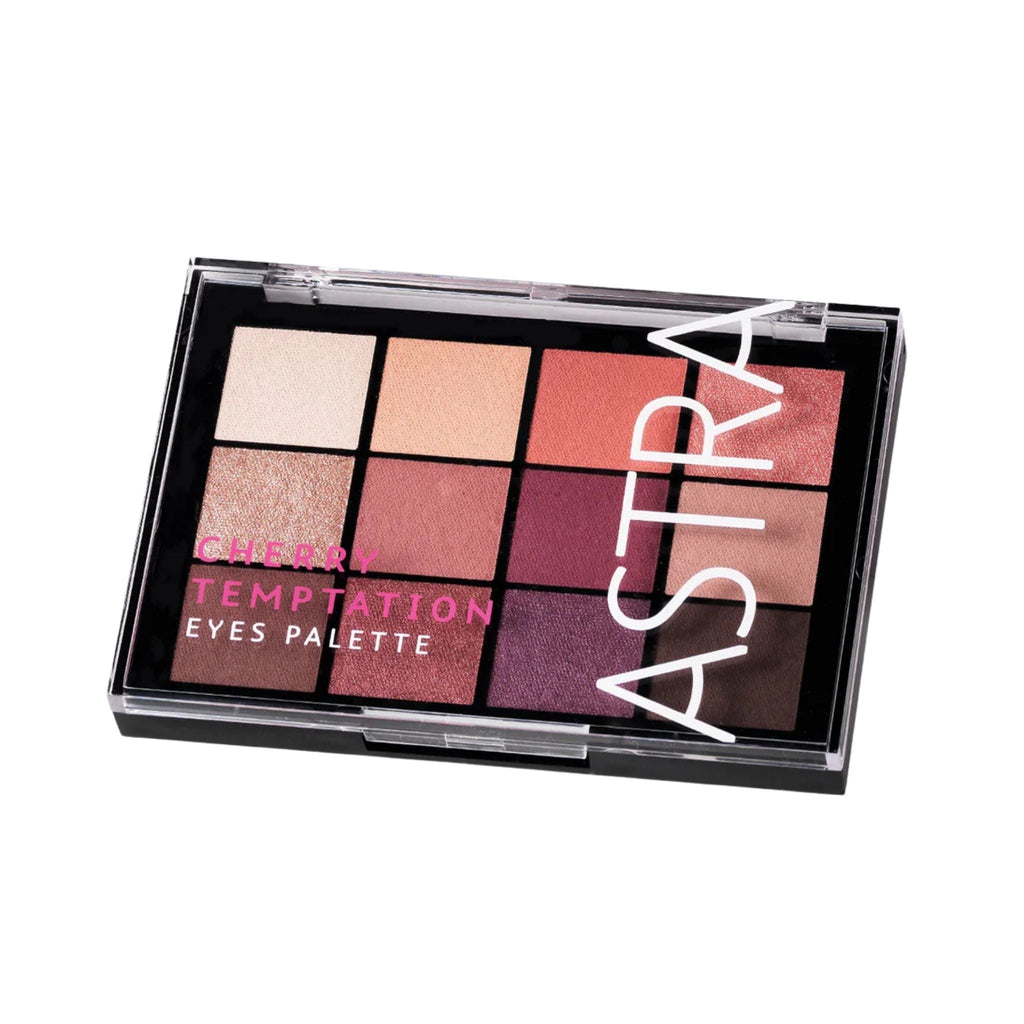 Refect Beauty Astra Cherry Temptation eyeshadow palette featuring 12 metallic and matte pink, purple, and mauve shades. 03