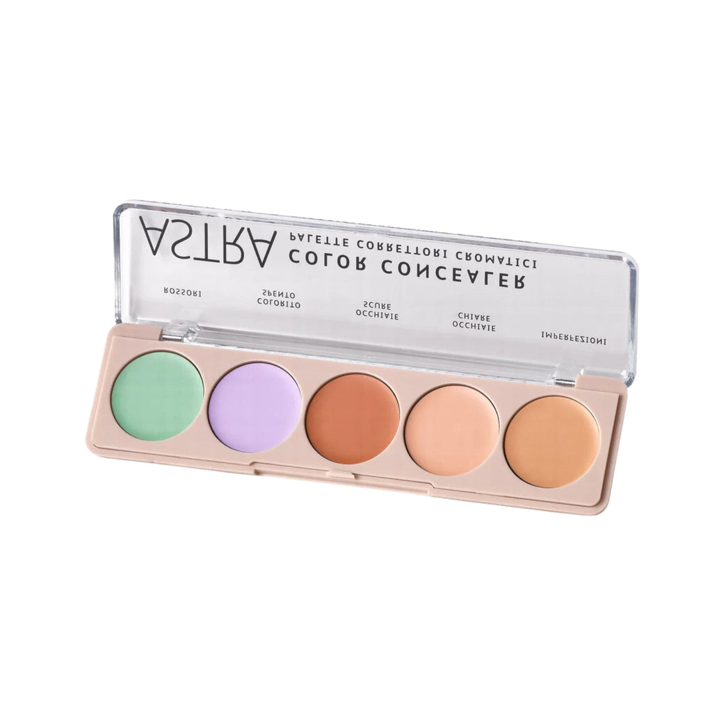 Refect Beauty Astra Color Concealer palette featuring five matte correcting shades for neutralizing skin blemishes