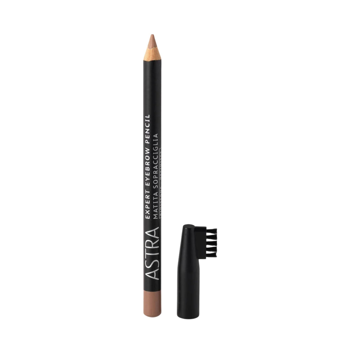 Refect Beauty Astra Expert Eyebrow Pencil with a built-in grooming brush for precise shaping and natural definition. Blond