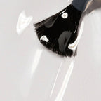 Refect Beauty Astra Lasting Gel Effect nail polish brush applying a glossy clear lacquer for a smooth gel finish.