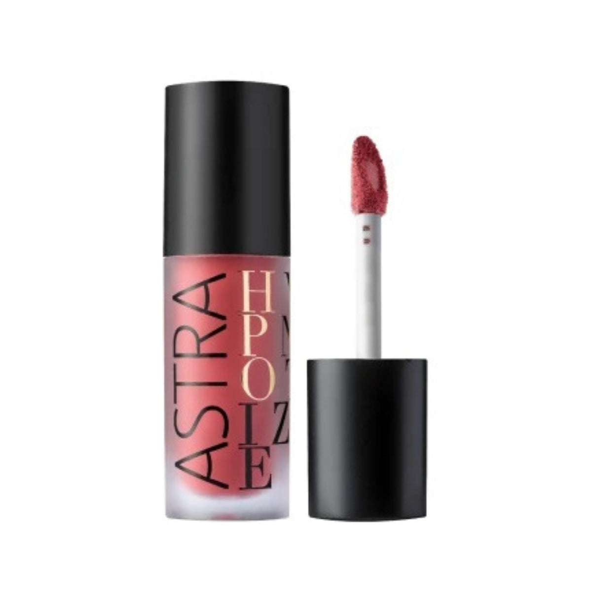 Refect Beauty Astra Hypnotize liquid lipstick in a soft rose shade with a doe-foot applicator and matte tube