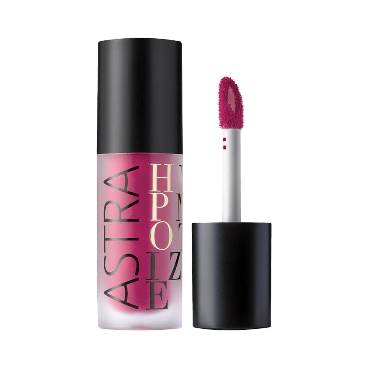 Refect Beauty Astra Hypnotize liquid lipstick in a vibrant magenta shade with a doe-foot applicator