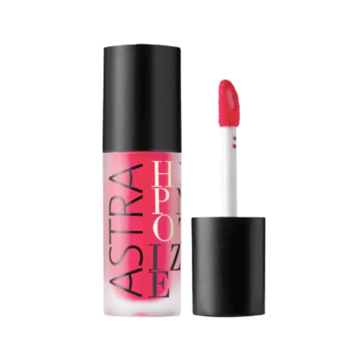 Refect Beauty Astra Hypnotize liquid lipstick in a vibrant pink shade with a doe-foot applicator and frosted tube.