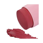 Refect Beauty Astra Identistick blush stick in a deep rose shade with a creamy texture swatch on a white background.