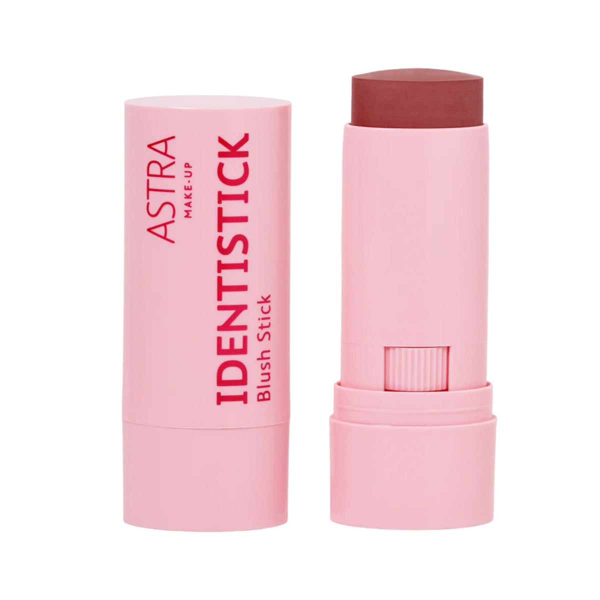 Refect Beauty Astra Identistick creamy blush stick in a pink twist-up tube with a natural matte finish 04