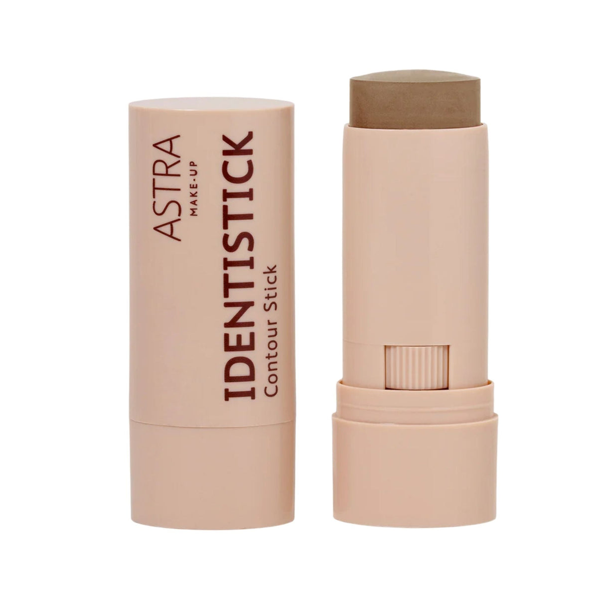 Refect Beauty Astra Identistick contour stick in a beige twist-up tube with a creamy brown sculpting formula. 02