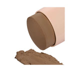 Refect Beauty Astra Identistick contour stick in a brown shade with a creamy texture swatch on a white background