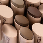 Refect Beauty Astra Identistick contour sticks in various brown shades with creamy, blendable textures for sculpting.