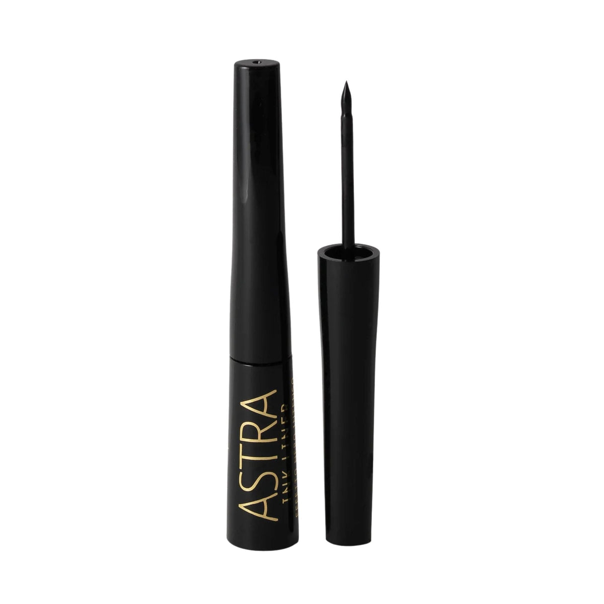 Refect Beauty Astra Ink Liner with a felt-tip applicator for a precise, quick-drying matte black finish