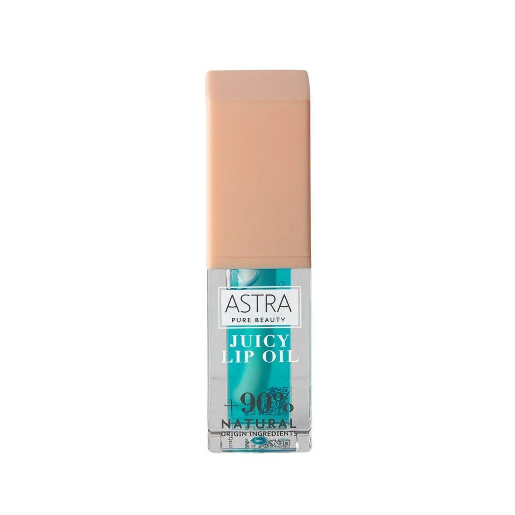 Refect Beauty Astra Pure Beauty Juicy Lip Oil in Forest Mint with a transparent blue tint and plumping finish. 03