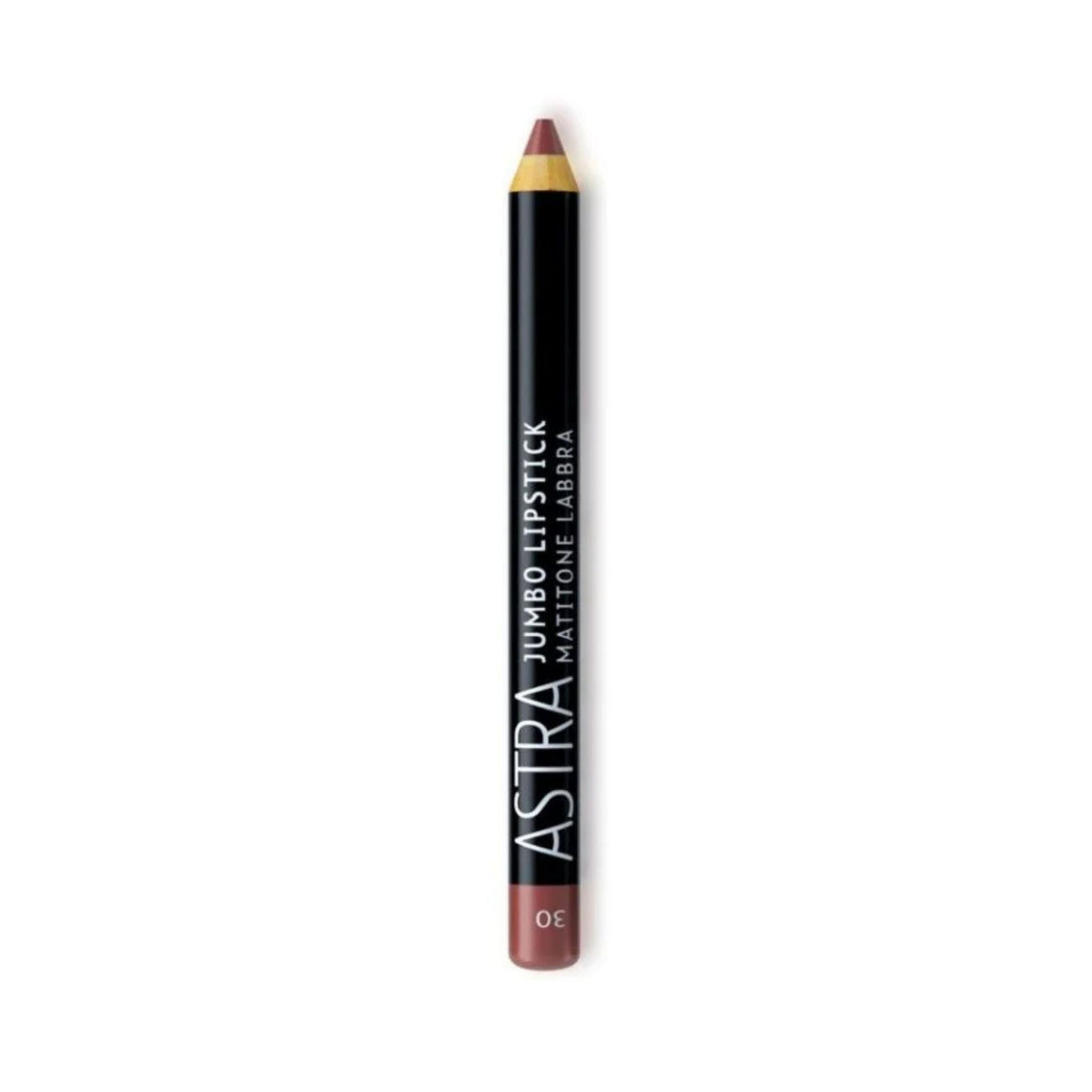Refect Beauty Astra Jumbo Lipstick lip pencil in a creamy mauve shade with a black barrel and precise tip 30