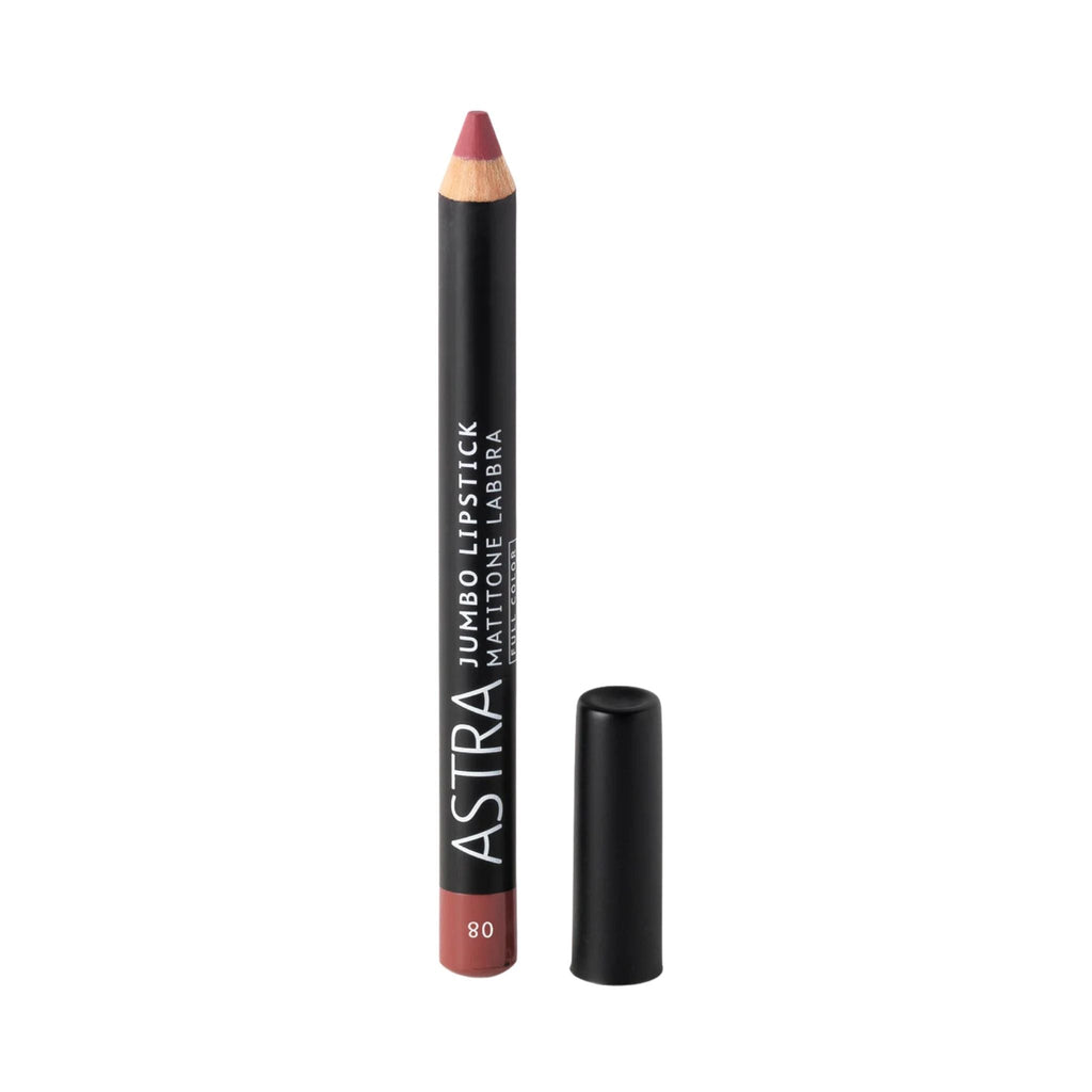 Refect Beauty Astra Jumbo Lipstick lip pencil in a creamy mauve shade with a black cap 08