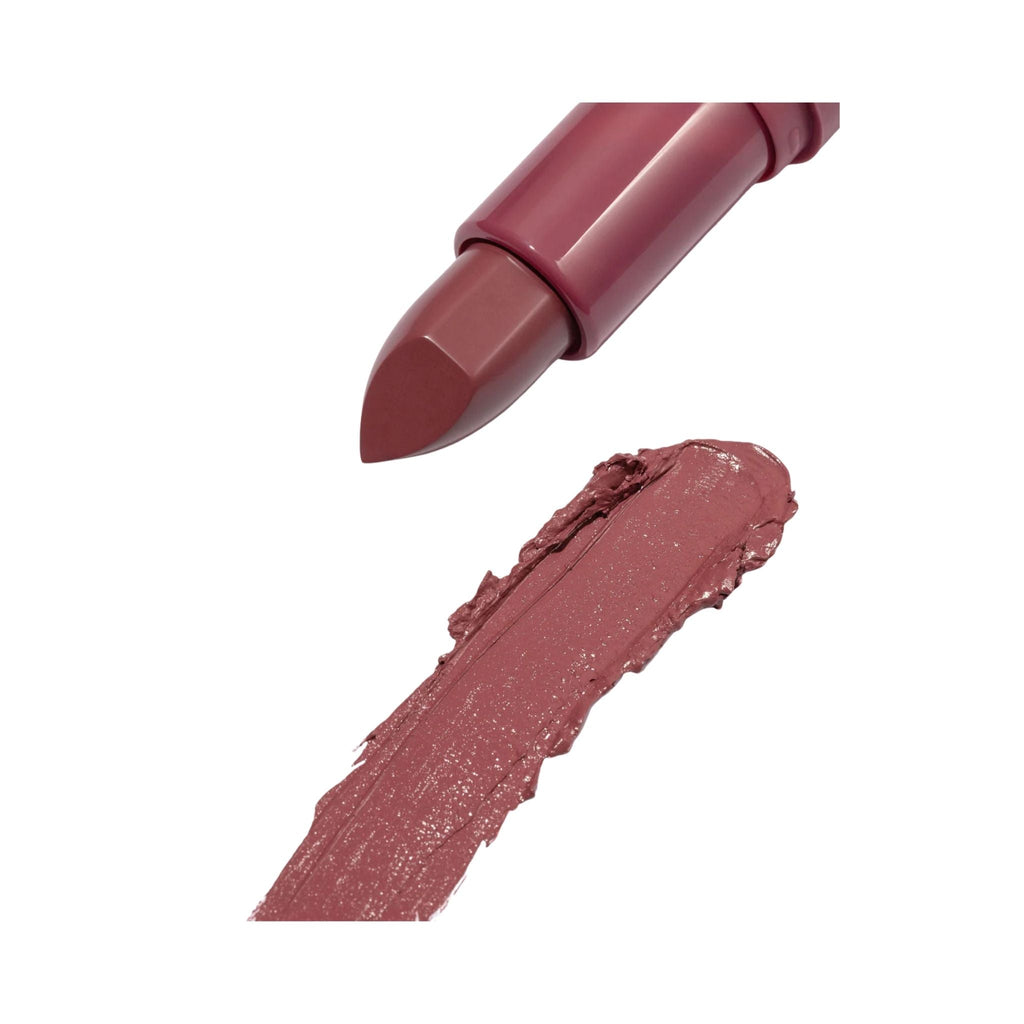 Refect Beauty Astra Lip Creamynal lipstick in a medium mauve nude shade with a creamy, luminous swatch on white