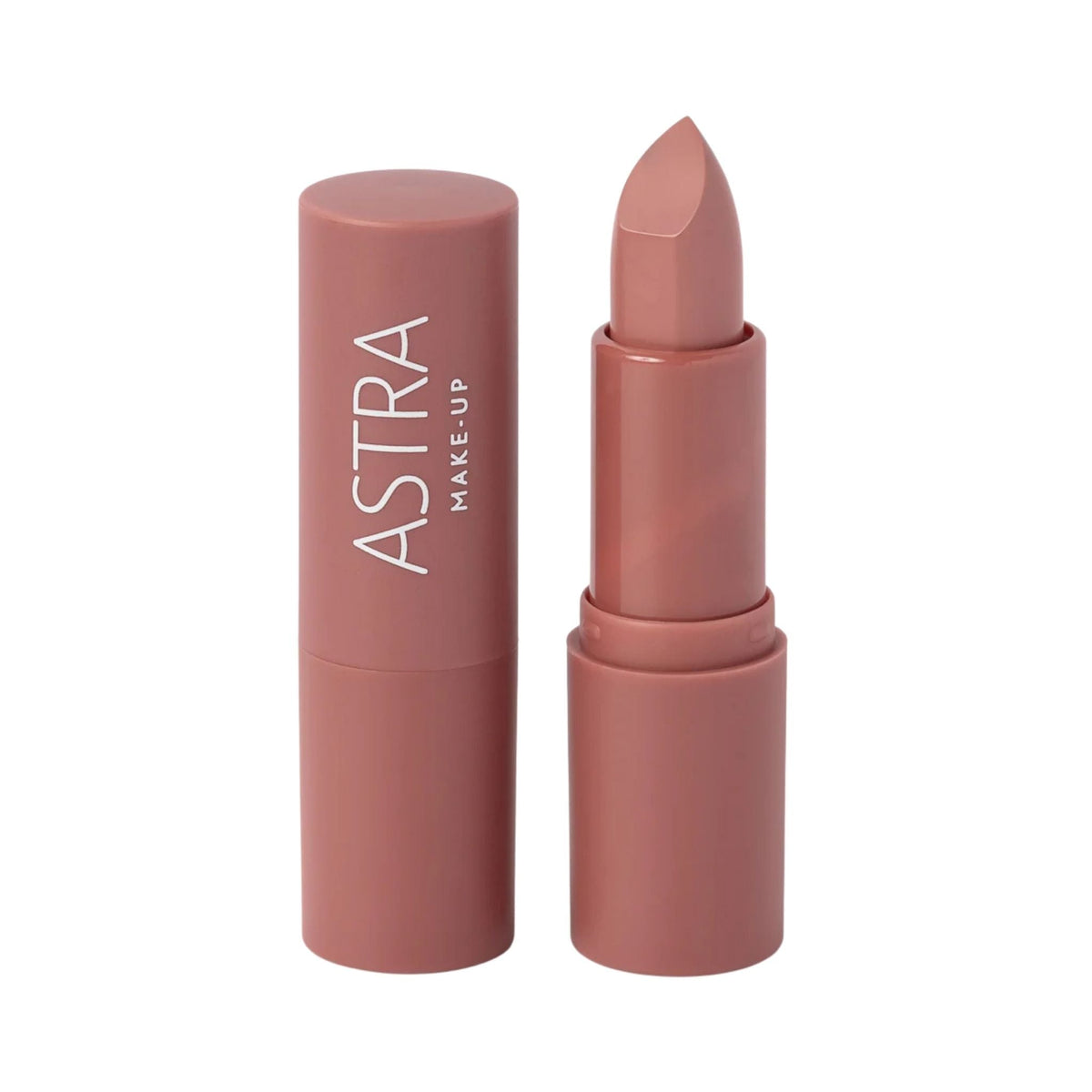 Refect Beauty Astra Lip Creamynal lipstick in a creamy nude shade with a luminous finish and elegant tube packaging. 02