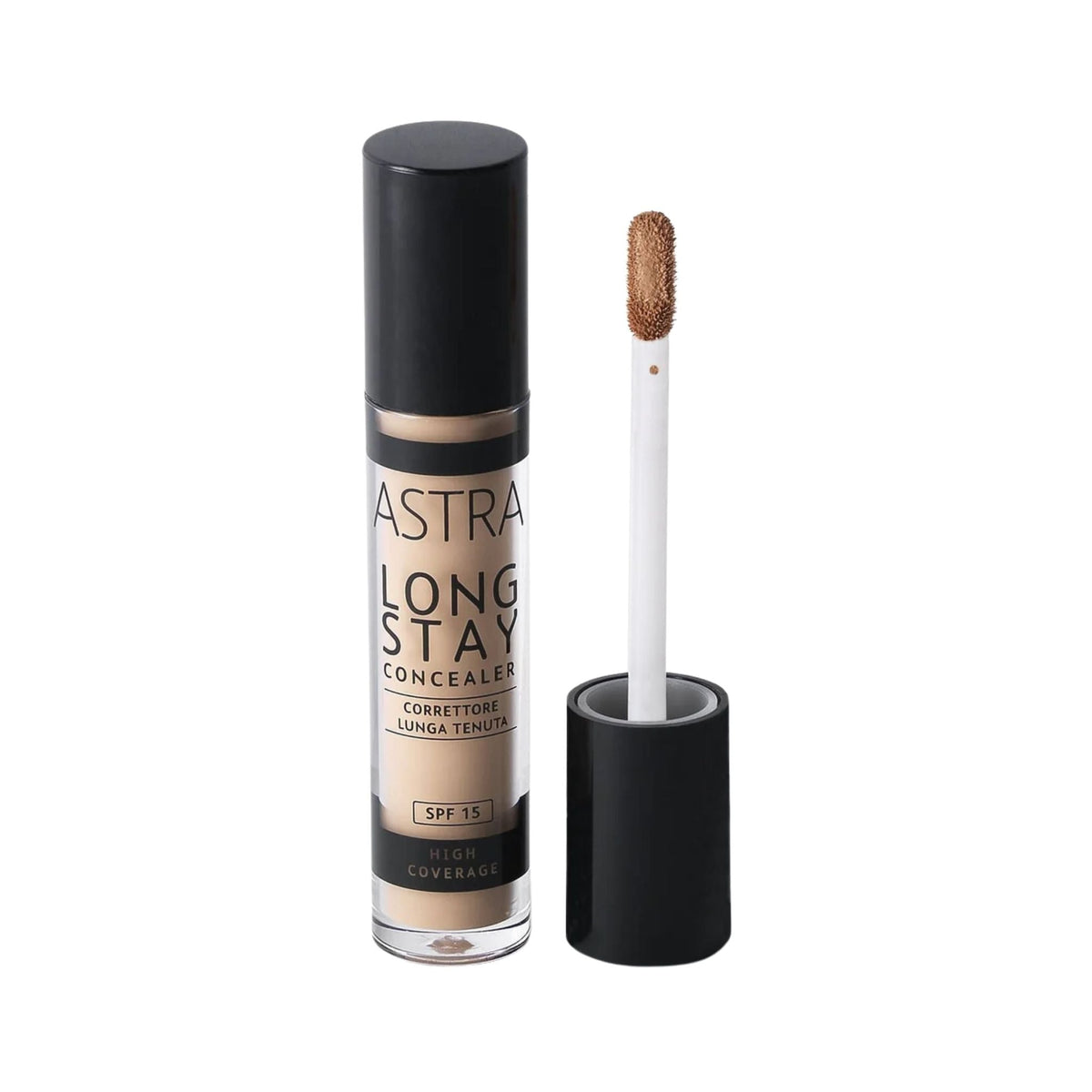 Refect Beauty Astra Long Stay high-coverage concealer with SPF 15 and applicator wand 4.5W