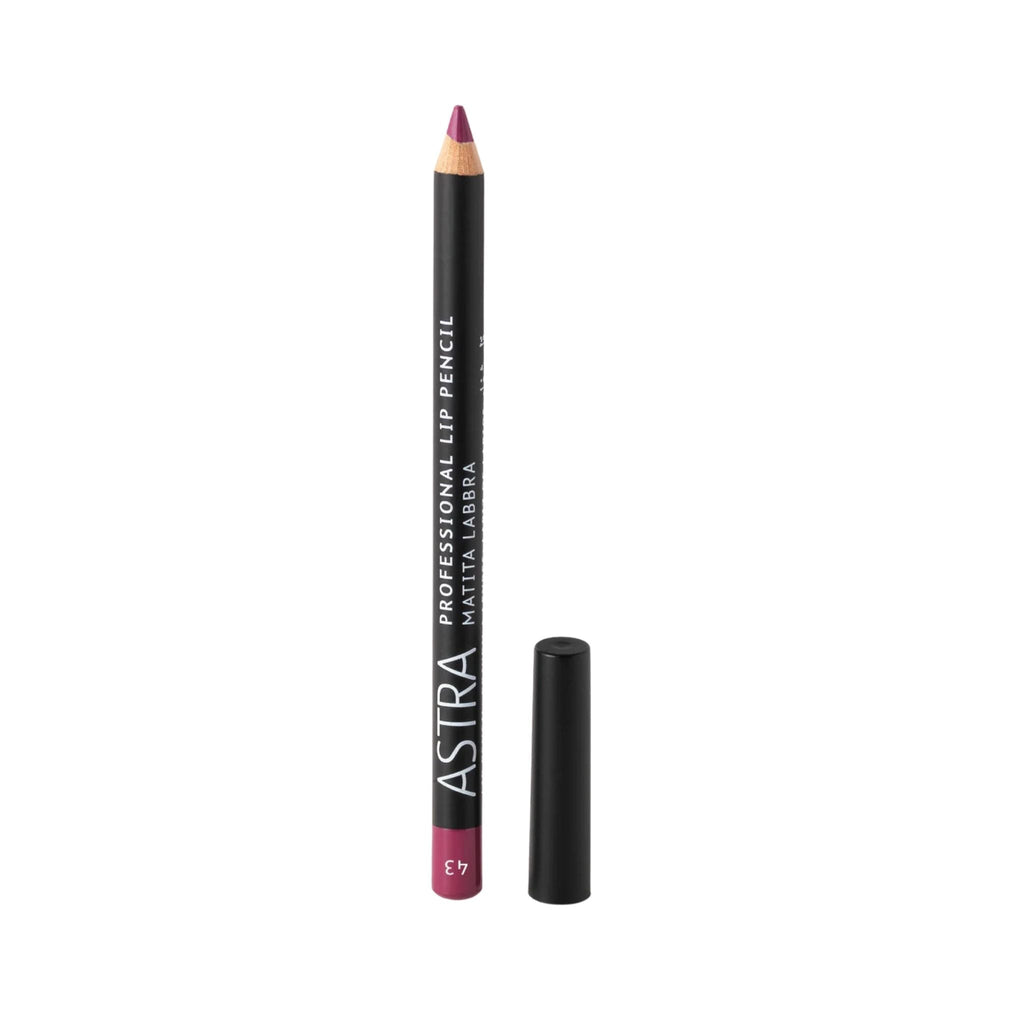 Refect Beauty Astra Professional Lip Pencil in a rich mauve shade with a black cap for precise lip contouring. 43