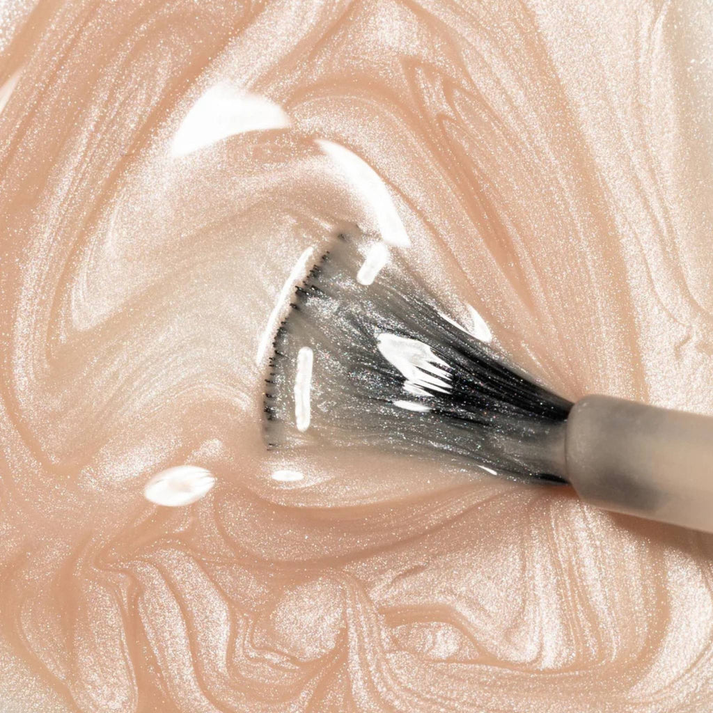 Refect Beauty Astra My Laque nail polish in a shimmering nude beige shade with a glossy, pearlescent finish.