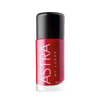 Refect Beauty Astra My Laque nail polish in a vibrant red shade with a high-shine glossy finish in a glass bottle. 22